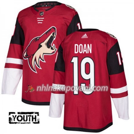 Arizona Coyotes Dresy Shane Doan 19 Adidas 2017-2018 Červená Authentic - Dětské